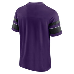 Baltimore Ravens Textured Hashmark V-Neck T-Shirt Purple