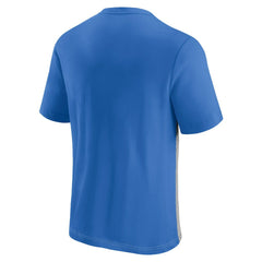 Los Angeles Chargers Throwback Colorblock T-Shirt Powder Blue/Heathered Gray