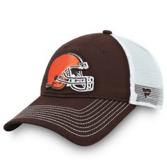 Cleveland Browns Fundamental Trucker Unstructured Adjustable Hat Brown/White