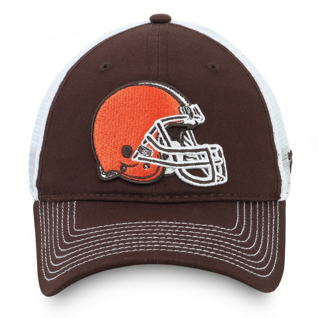 Cleveland Browns Fundamental Trucker Unstructured Adjustable Hat Brown/White