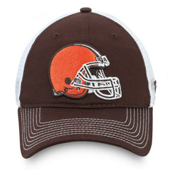 Cleveland Browns Fundamental Trucker Unstructured Adjustable Hat Brown/White