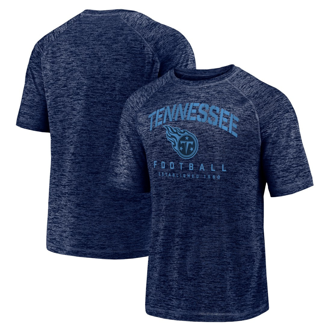 Tennessee Titans Shade Battle Ready Raglan Space-Dye T-Shirt Navy