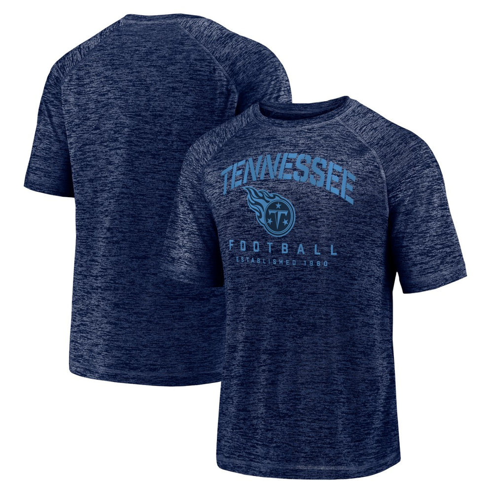 Tennessee Titans Shade Battle Ready Raglan Space-Dye T-Shirt Navy