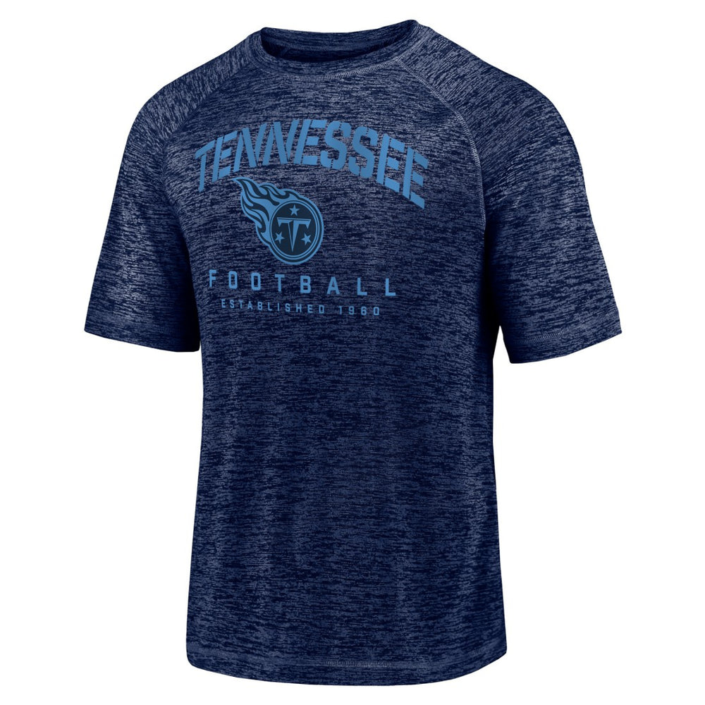 Tennessee Titans Shade Battle Ready Raglan Space-Dye T-Shirt Navy