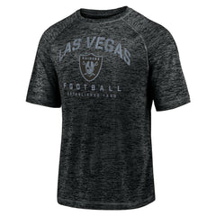 Las Vegas Raiders Shade Battle Ready Raglan Space-Dye T-Shirt Black