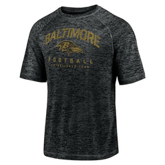 Baltimore Ravens Shade Battle Ready Raglan Space-Dye T-Shirt Black