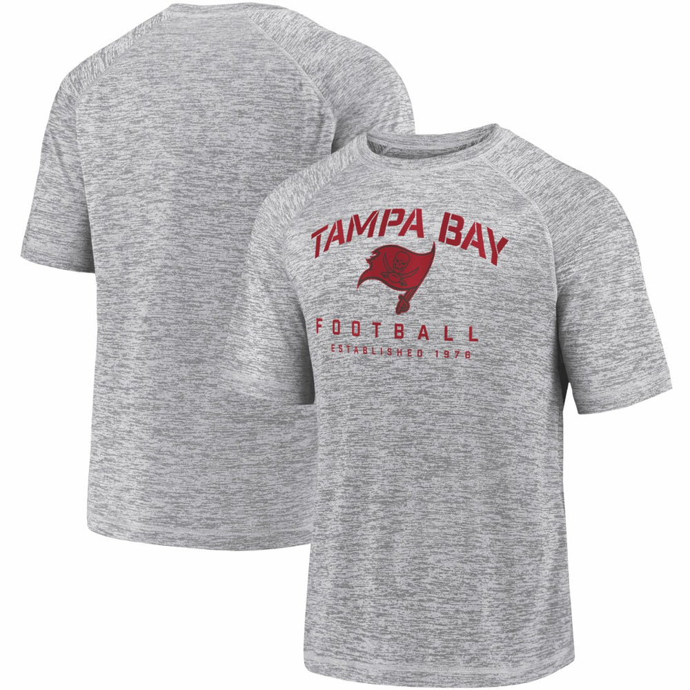 Tampa Bay Buccaneers Shade Battle Ready Raglan Space-Dye T-Shirt Gray