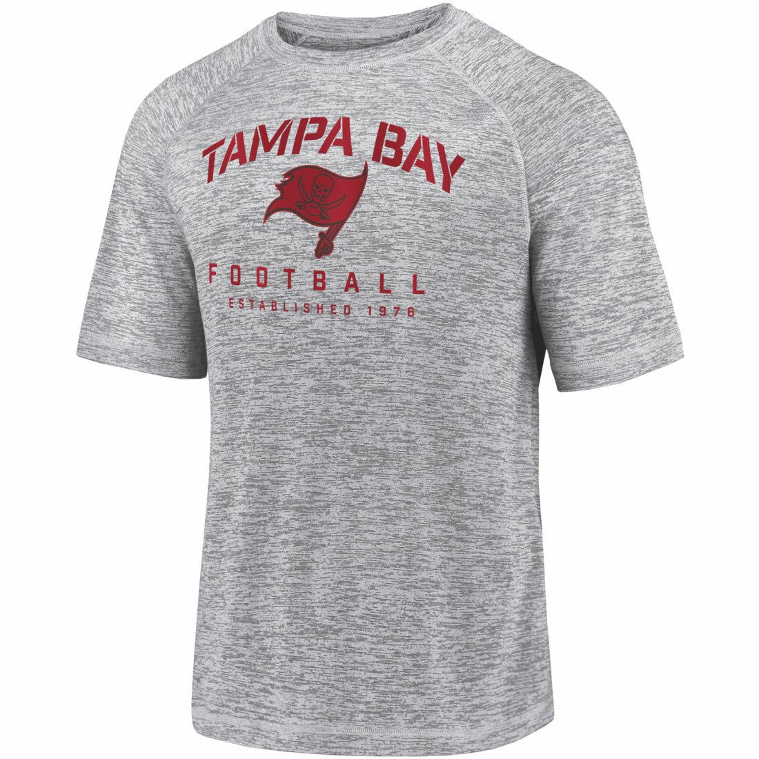 Tampa Bay Buccaneers Shade Battle Ready Raglan Space-Dye T-Shirt Gray