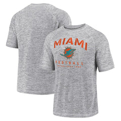 Miami Dolphins Shade Battle Ready Raglan Space-Dye T-Shirt Gray