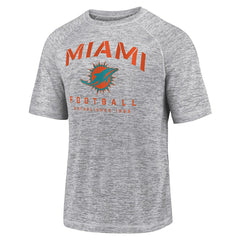 Miami Dolphins Shade Battle Ready Raglan Space-Dye T-Shirt Gray