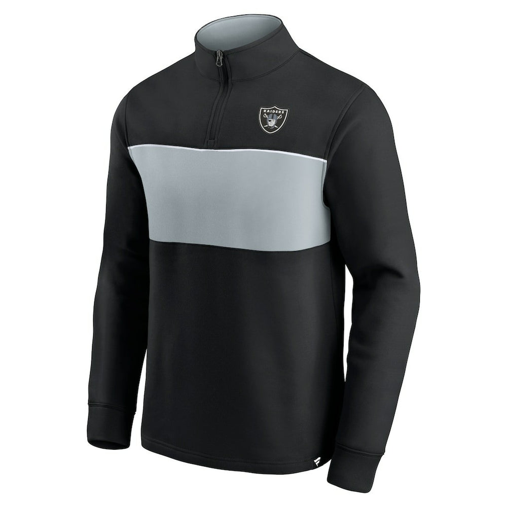 Las Vegas Raiders Block Party Quarter-Zip Jacket Black/Silver