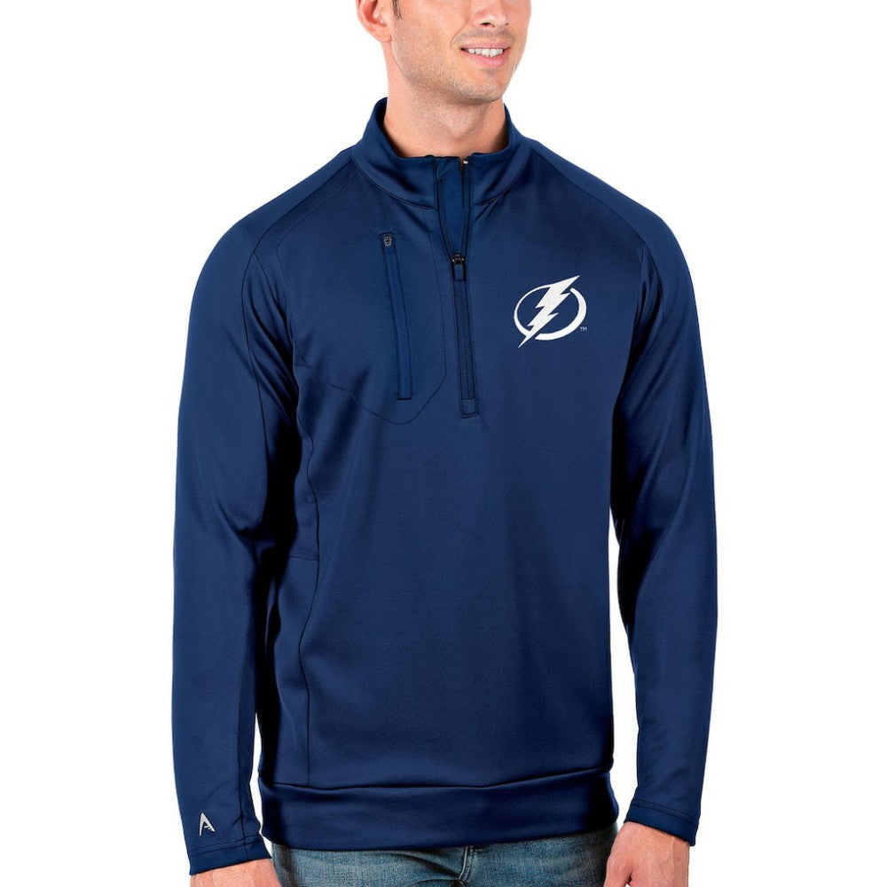 NHL Tampa Bay Lightning Antigua Generation Quarter-Zip Pullover Jacket - Royal