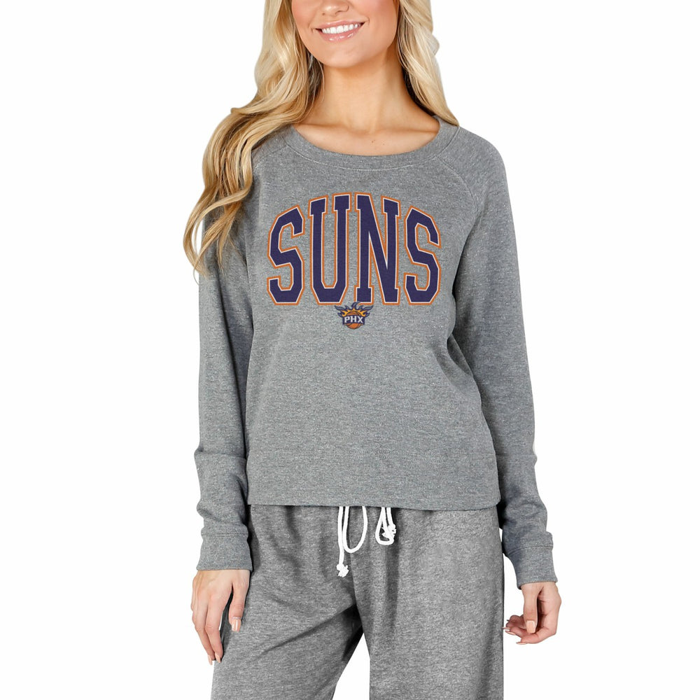 Phoenix Suns Concepts Sport Women's Mainstream Terry Long Sleeve Top Gray
