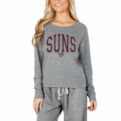 Phoenix Suns Concepts Sport Women's Mainstream Terry Long Sleeve Top Gray