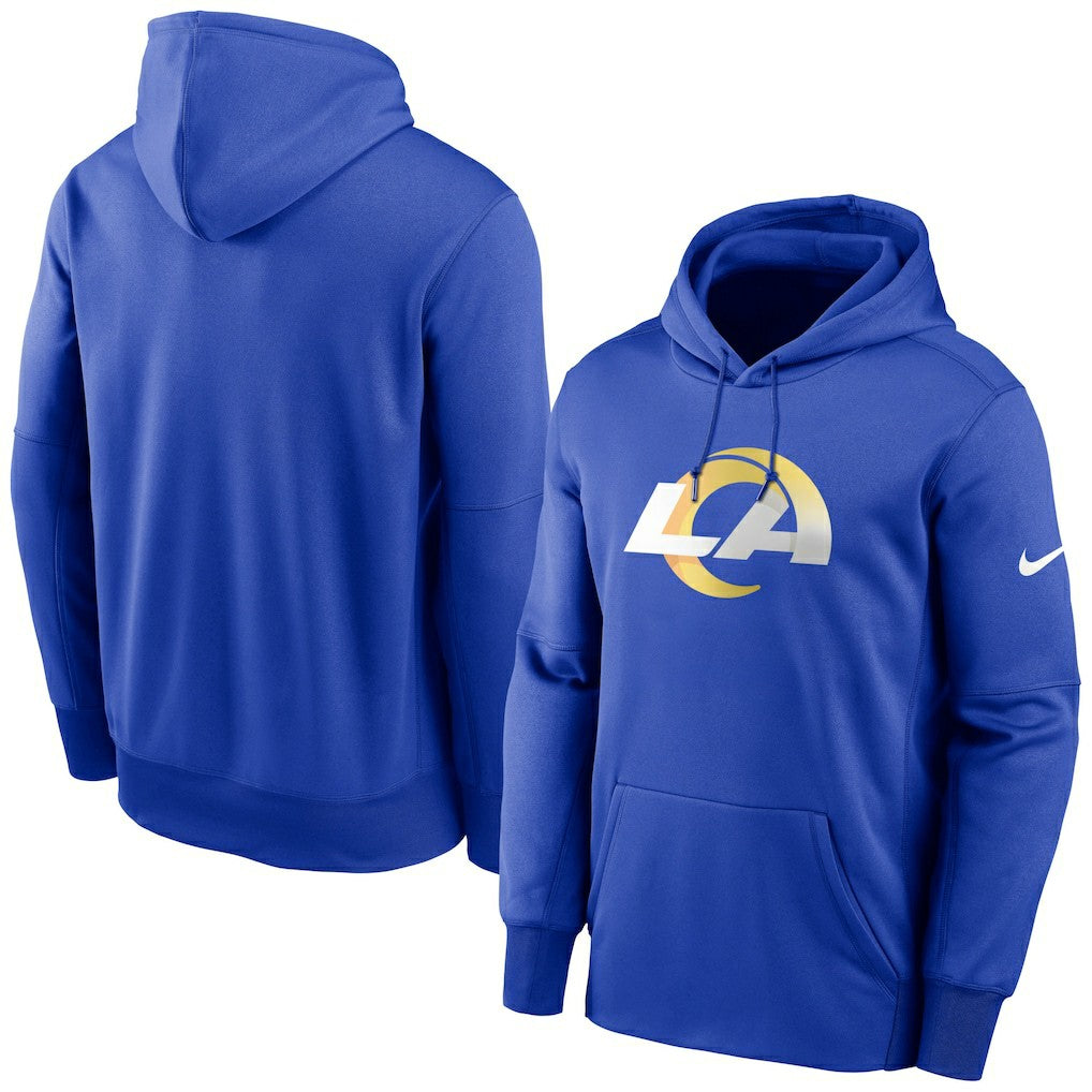 Los Angeles Rams Primary Logo Therma Performance Pullover Hoodie Royal
