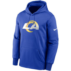 Los Angeles Rams Primary Logo Therma Performance Pullover Hoodie Royal