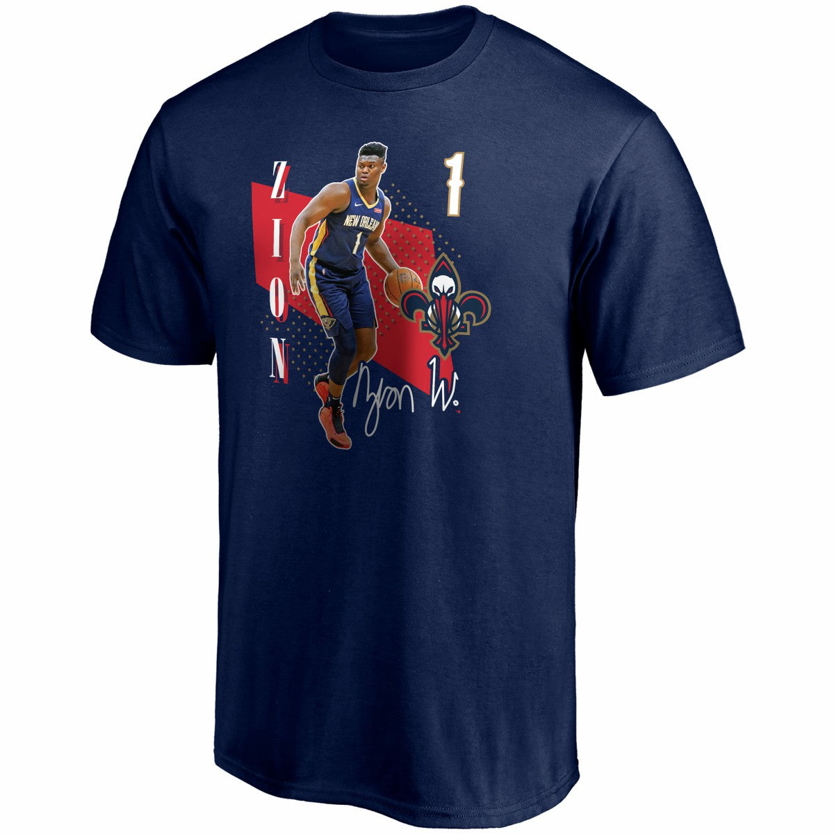 Zion Williamson New Orleans Pelicans Pick & Roll T-Shirt Navy