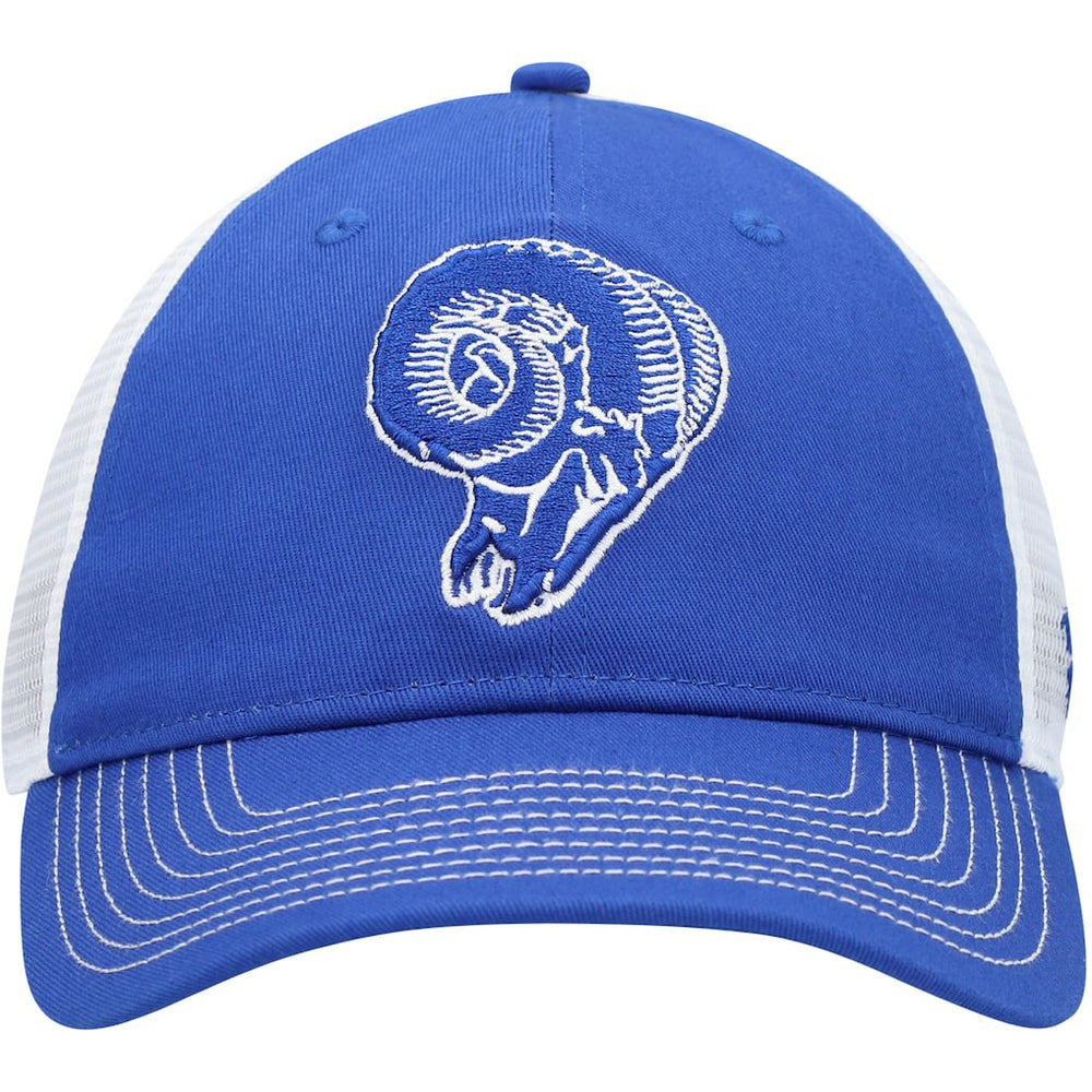 Los Angeles Rams Fundamental Vintage Trucker Unstructured Adjustable Hat Royal/White