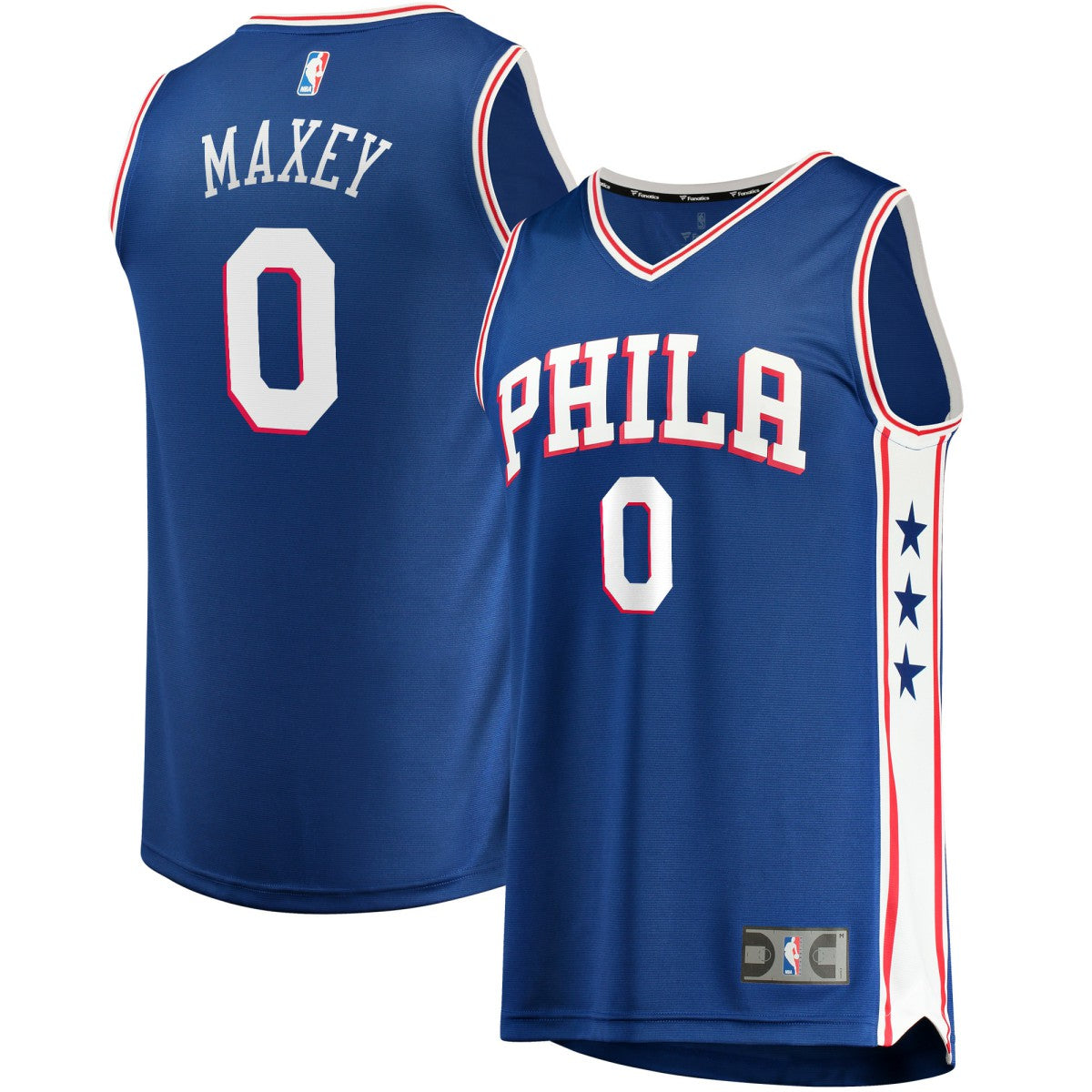 Tyrese Maxey Philadelphia 76ers Fast Replica Jersey Royal Icon Edition