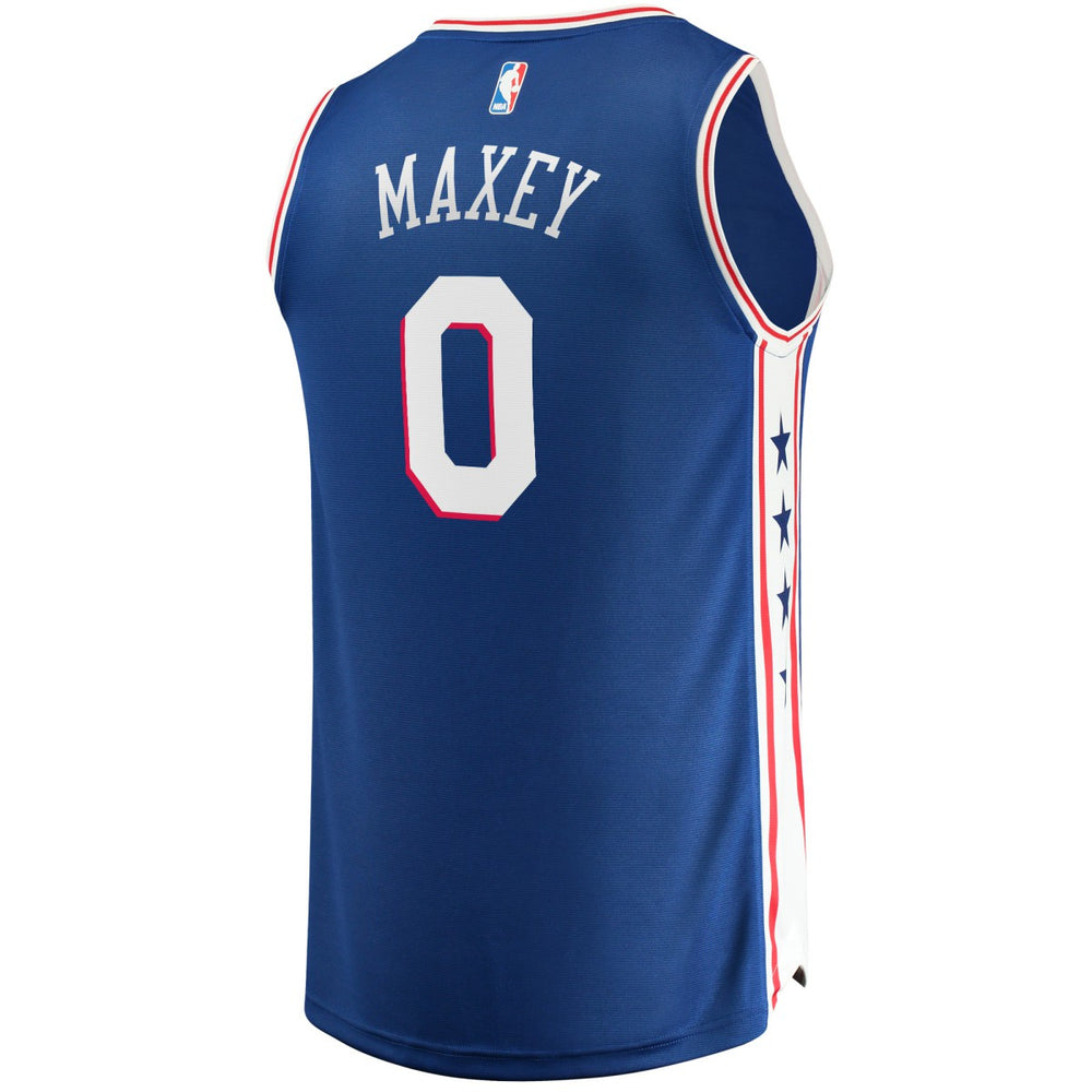 Tyrese Maxey Philadelphia 76ers Fast Replica Jersey Royal Icon Edition
