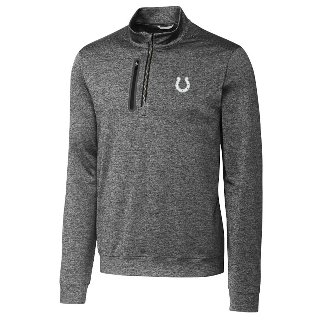 Indianapolis Colts Cutter & Buck Stealth Quarter-Zip Jacket Gray