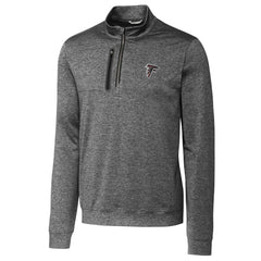 Atlanta Falcons Cutter & Buck Stealth Quarter-Zip Jacket Gray