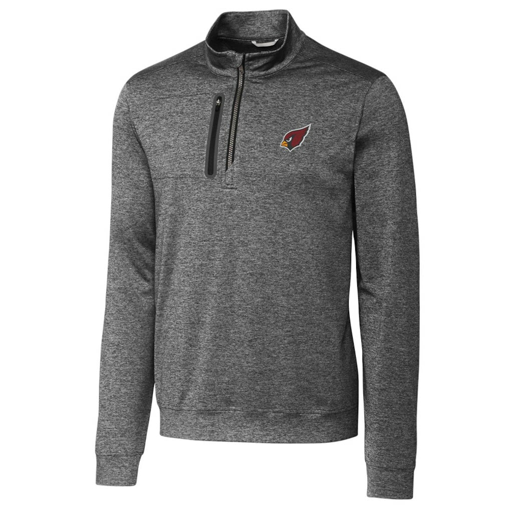 Arizona Cardinals Cutter & Buck Stealth Quarter-Zip Jacket Gray