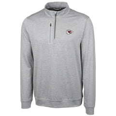 Kansas City Chiefs Cutter & Buck Stealth Quarter-Zip Jacket Cream
