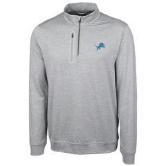 Detroit Lions Cutter & Buck Stealth Quarter-Zip Jacket Cream