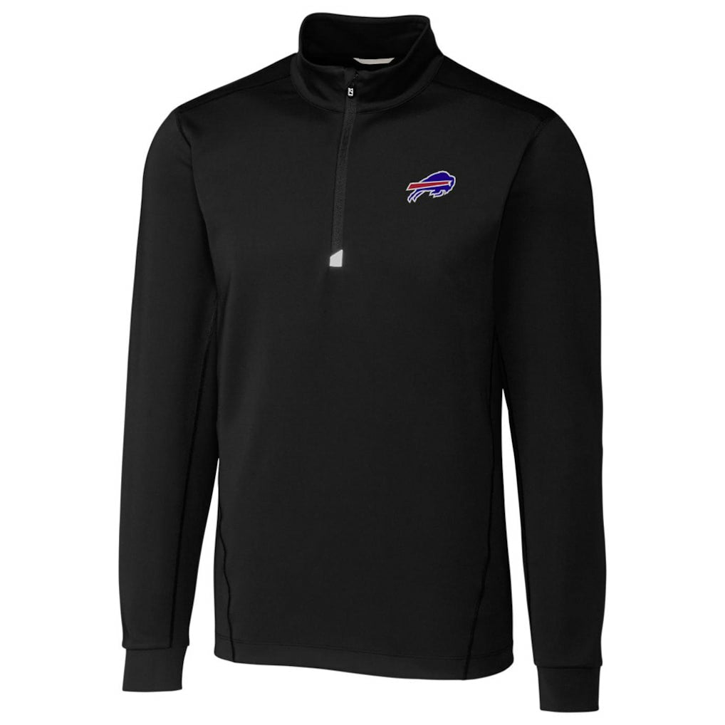 Buffalo Bills Cutter & Buck Traverse Quarter-Zip Pullover Jacket Black