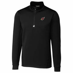 Arizona Cardinals Cutter & Buck Traverse Quarter-Zip Pullover Jacket Black