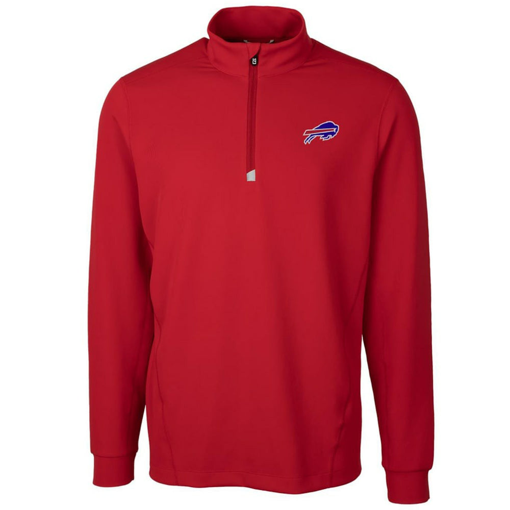 Buffalo Bills Cutter & Buck Traverse Quarter-Zip Pullover Jacket Red