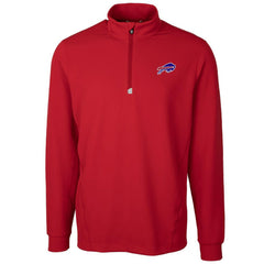 Buffalo Bills Cutter & Buck Traverse Quarter-Zip Pullover Jacket Red
