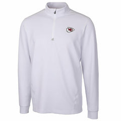 Kansas City Chiefs Cutter & Buck Traverse Quarter-Zip Pullover Jacket White