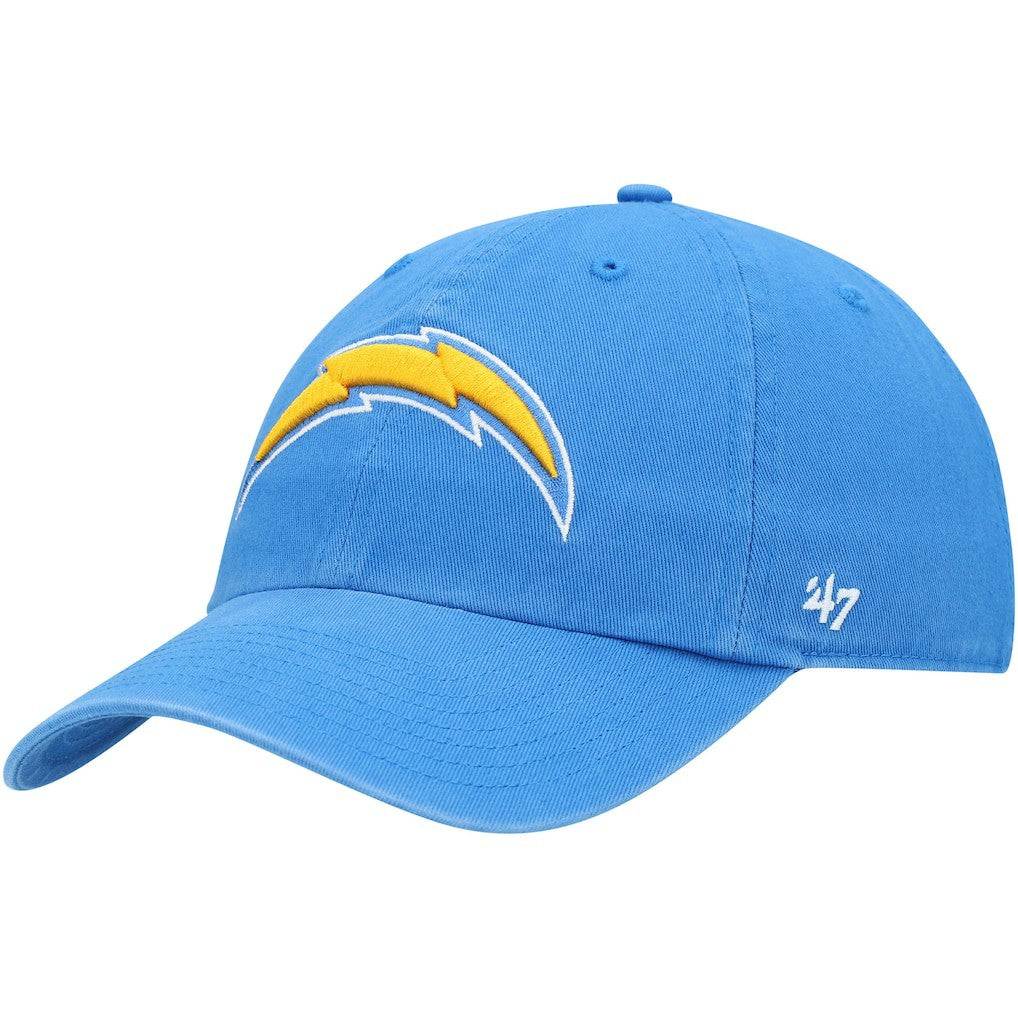 Los Angeles Chargers '47 Clean Up Primary Logo Adjustable Hat Powder Blue