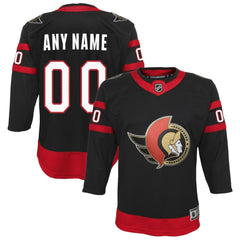 NHL,Custom Ottawa Senators Youth Home Custom Premier Jersey - Black