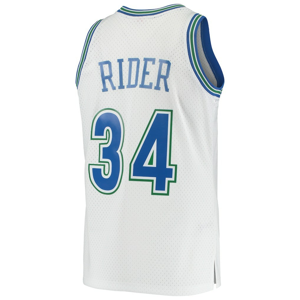 Isaiah Rider Minnesota Timberwolves 1995/96 Hardwood Classics Swingman Jersey White
