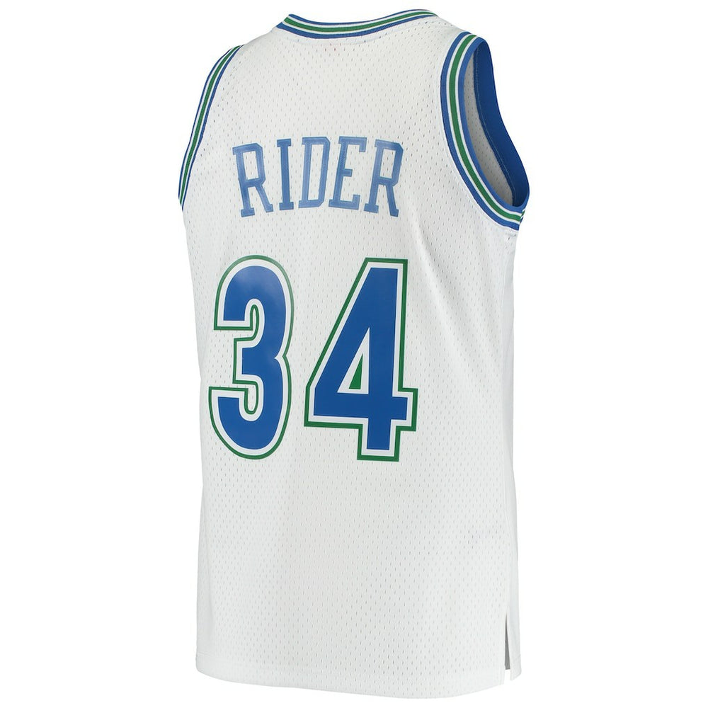 Isaiah Rider Minnesota Timberwolves 1995/96 Hardwood Classics Swingman Jersey White