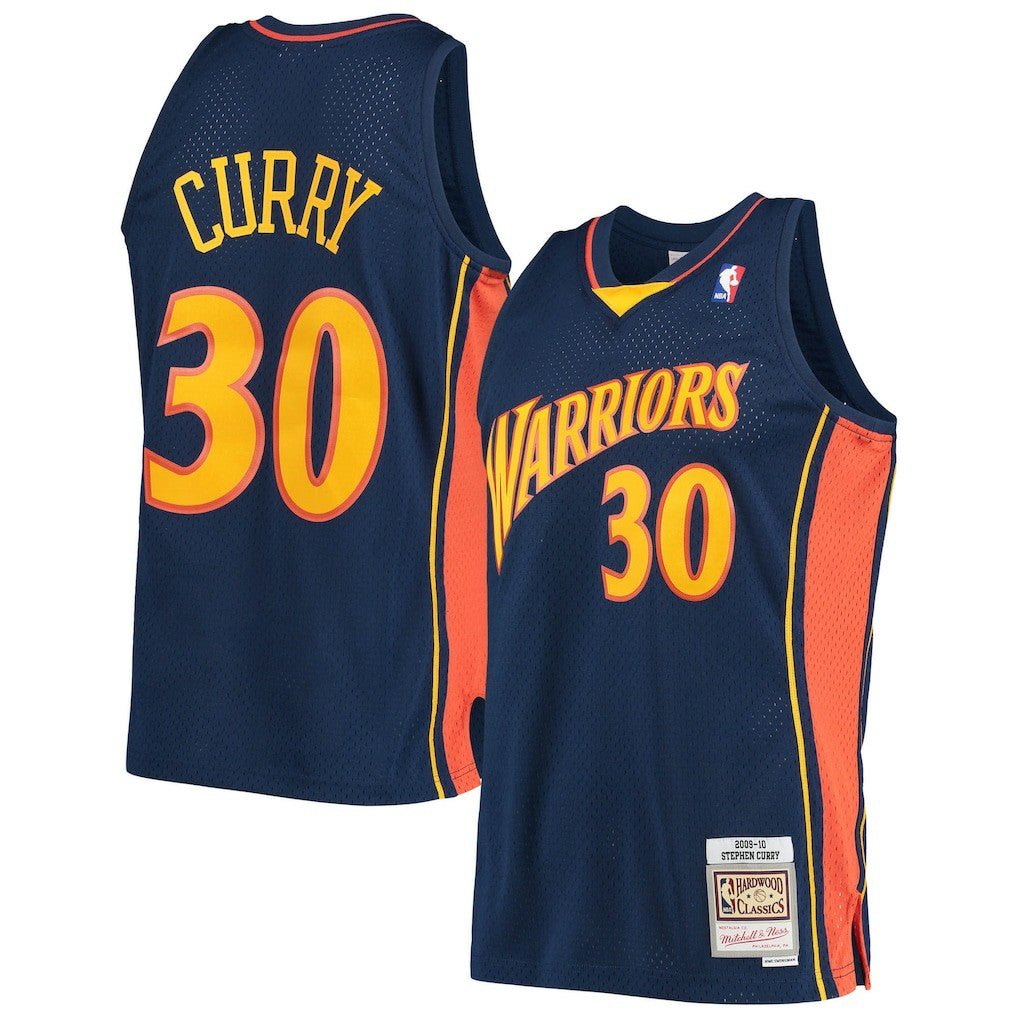 Stephen Curry Golden State Warriors Hardwood Classics Swingman Jersey Navy