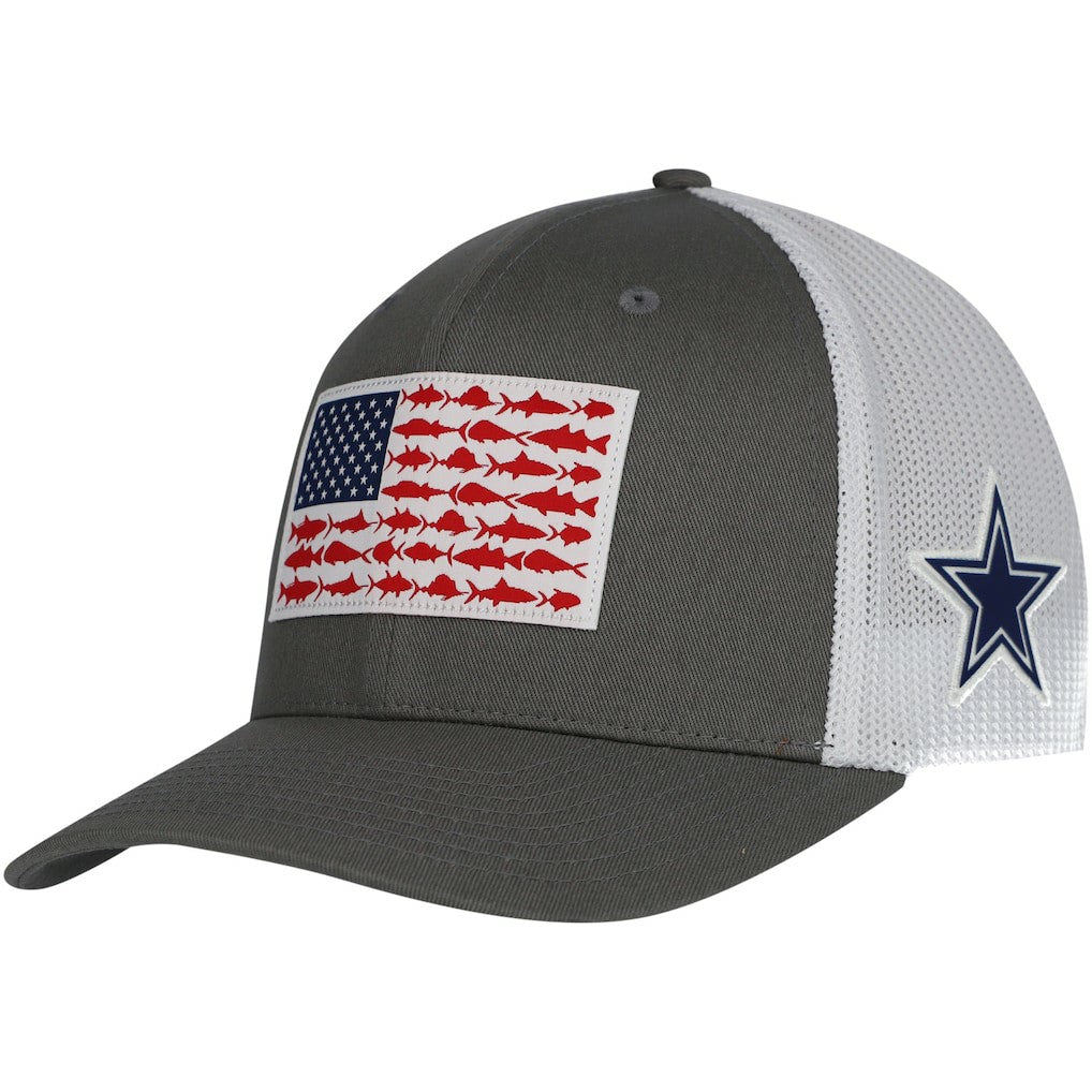 Dallas Cowboys PFG Fish Flag Flex Hat Gray