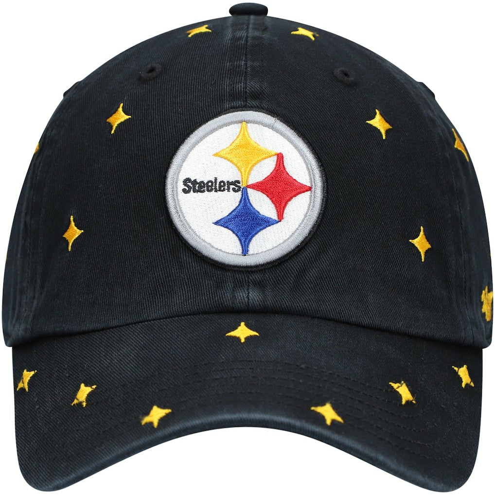 Pittsburgh Steelers '47 Women's Confetti Clean Up Adjustable Hat Black/Gold