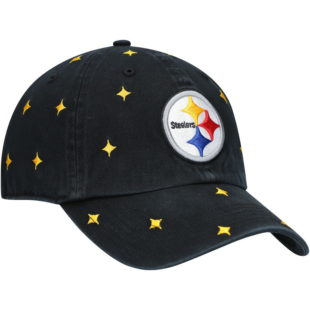 Pittsburgh Steelers '47 Women's Confetti Clean Up Adjustable Hat Black/Gold