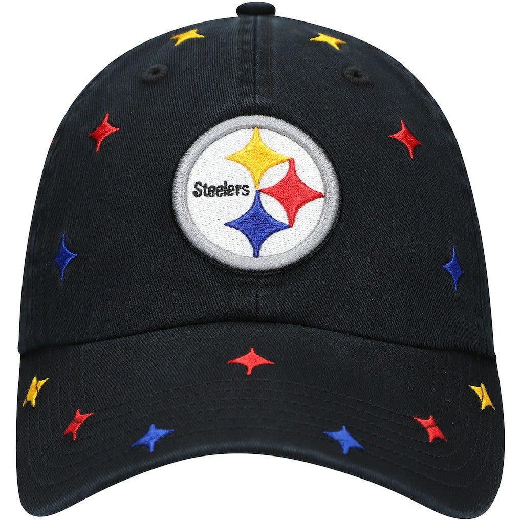 Pittsburgh Steelers '47 Women's Multi Confetti Clean Up Adjustable Hat Black