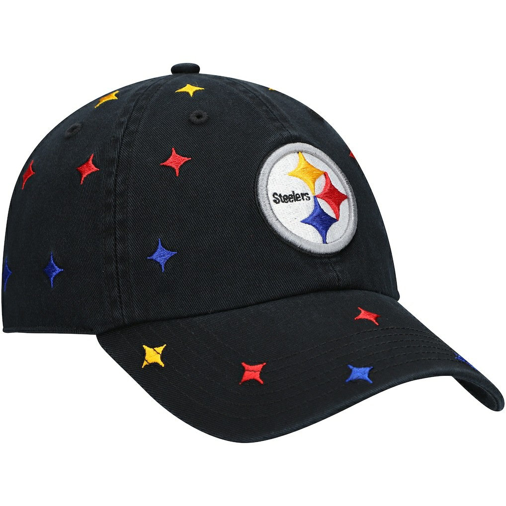 Pittsburgh Steelers '47 Women's Multi Confetti Clean Up Adjustable Hat Black