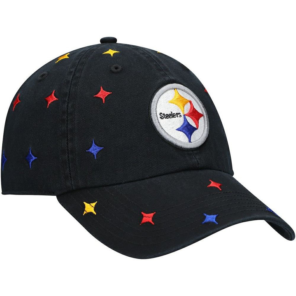 Pittsburgh Steelers '47 Women's Multi Confetti Clean Up Adjustable Hat Black