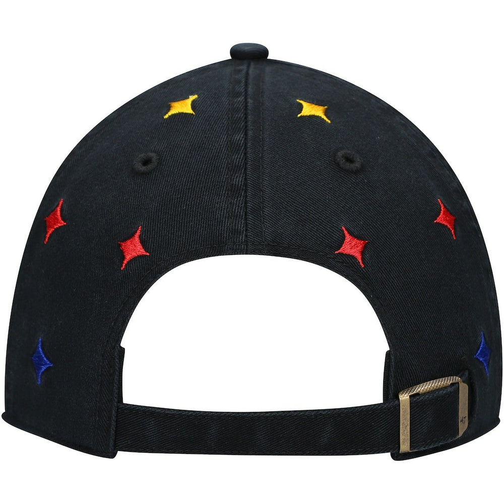Pittsburgh Steelers '47 Women's Multi Confetti Clean Up Adjustable Hat Black