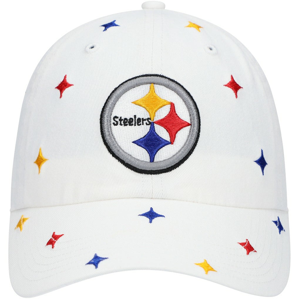 Pittsburgh Steelers '47 Women's Multi Confetti Clean Up Adjustable Hat White