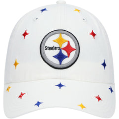 Pittsburgh Steelers '47 Women's Multi Confetti Clean Up Adjustable Hat White