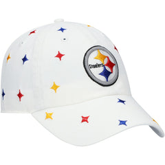 Pittsburgh Steelers '47 Women's Multi Confetti Clean Up Adjustable Hat White