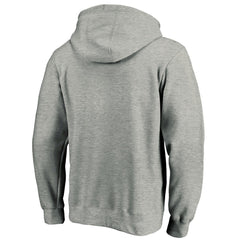 New York Mets Cooperstown Collection Huntington Logo Fitted Pullover Hoodie - Heather Gray Hoodies